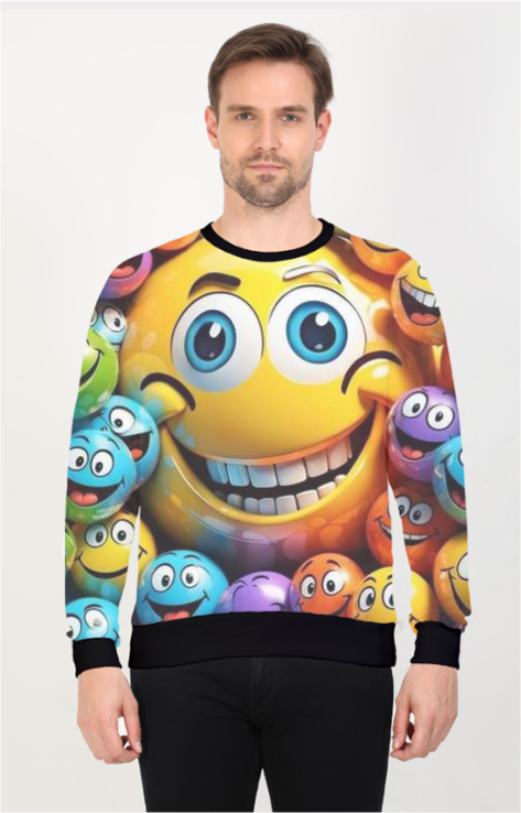 White Unisex AOP Sweatshirt